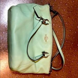 Teal Green Coach Purse